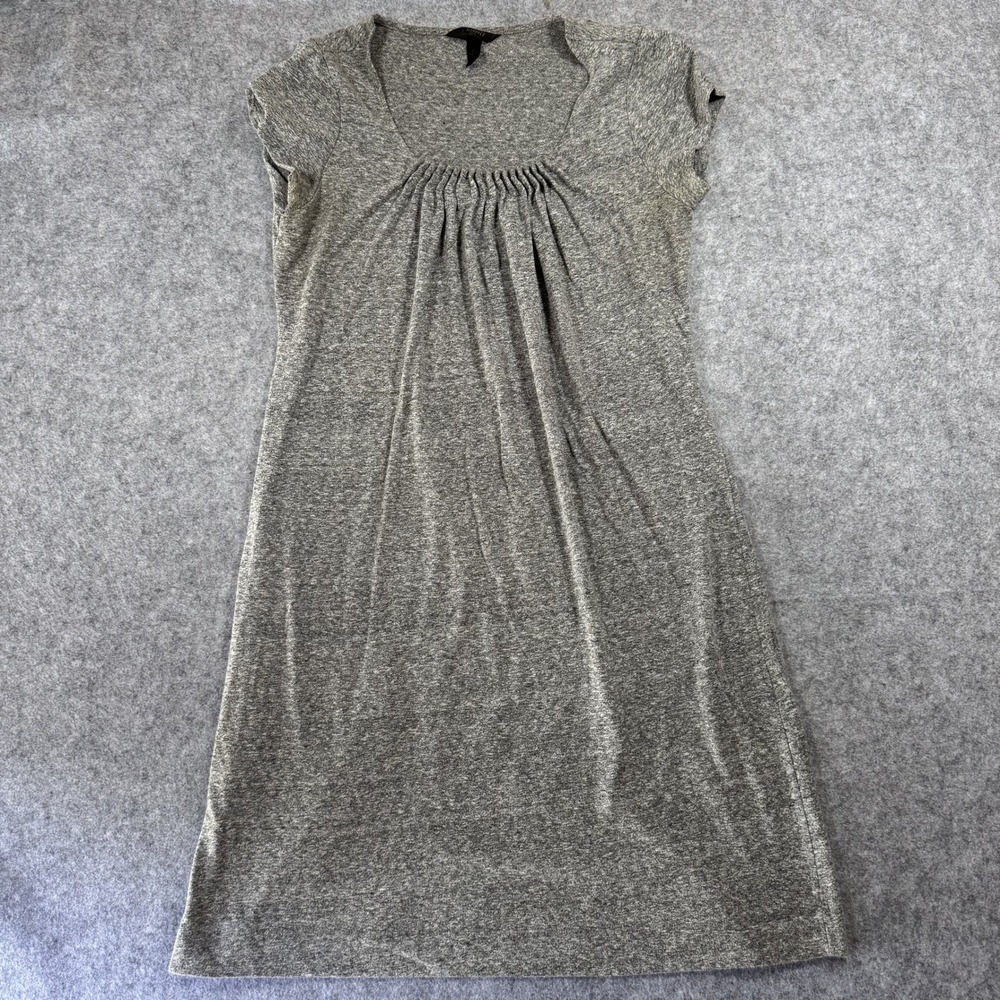 Soma Intimates Pleated Nightgown‎ Small Gray Heathered Soft Knit Sleep Dress